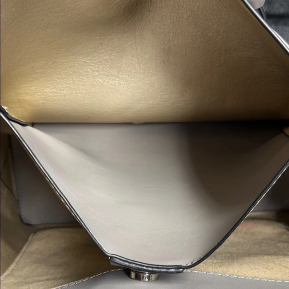 Nine West Grey Tote with Red Heart Accent - Picture 8 of 11